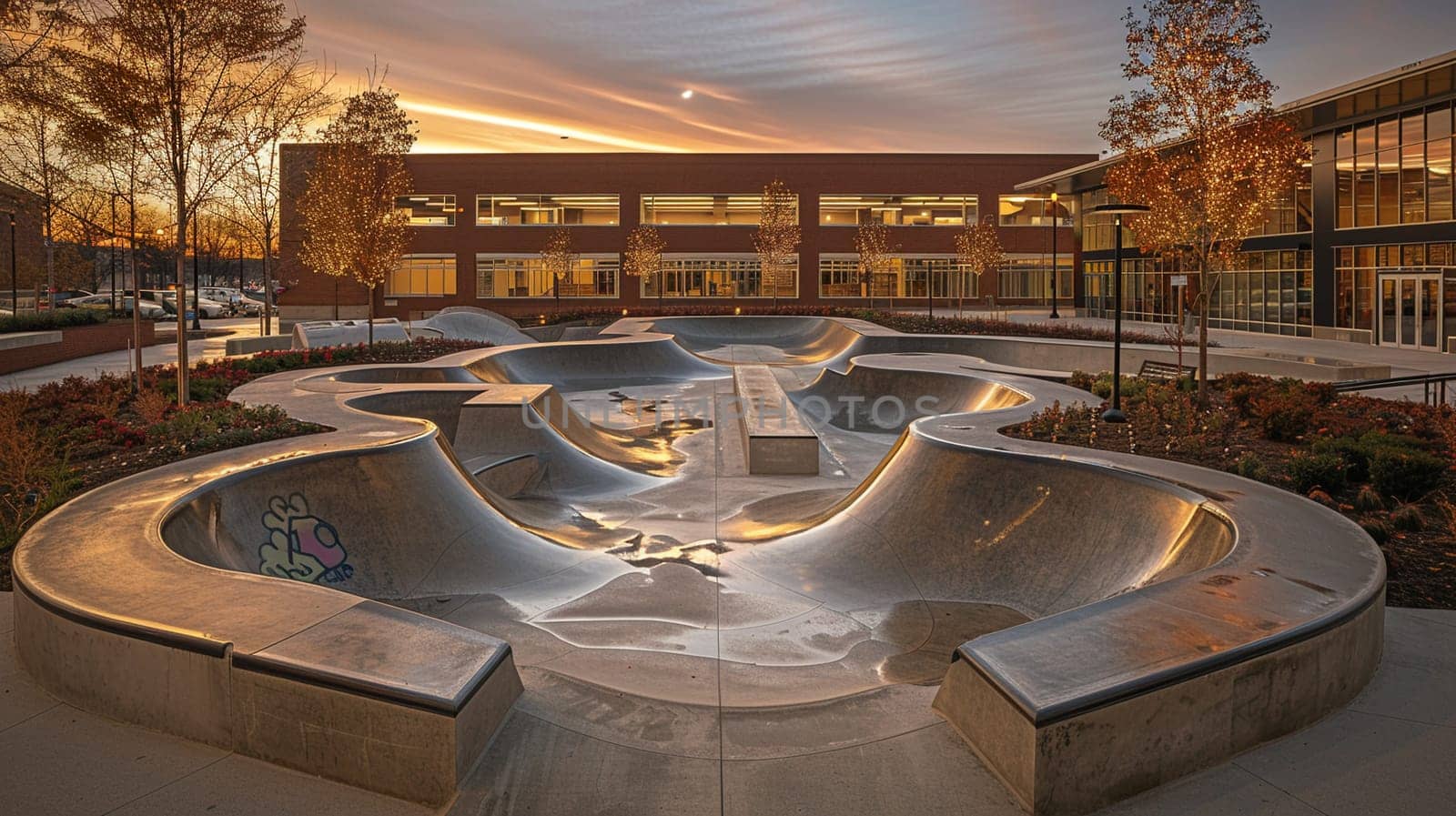 Skateboard Ramps Grind Urban Culture in Business of Youth Sports by Benzoix