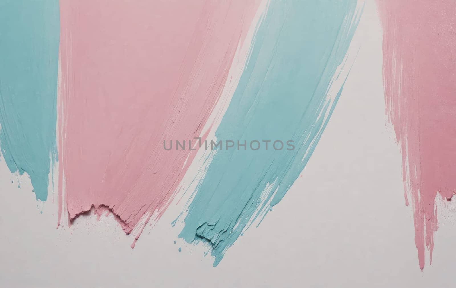 Artistic Drip Effect - Pink, Turquoise, and Blue Paint Streaks by Andre1ns