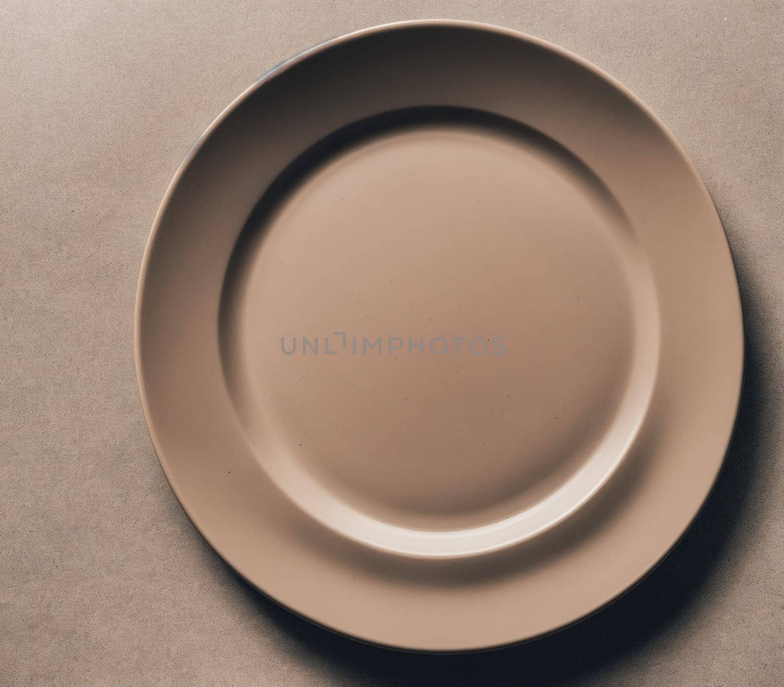 A plate with a white background. by creart