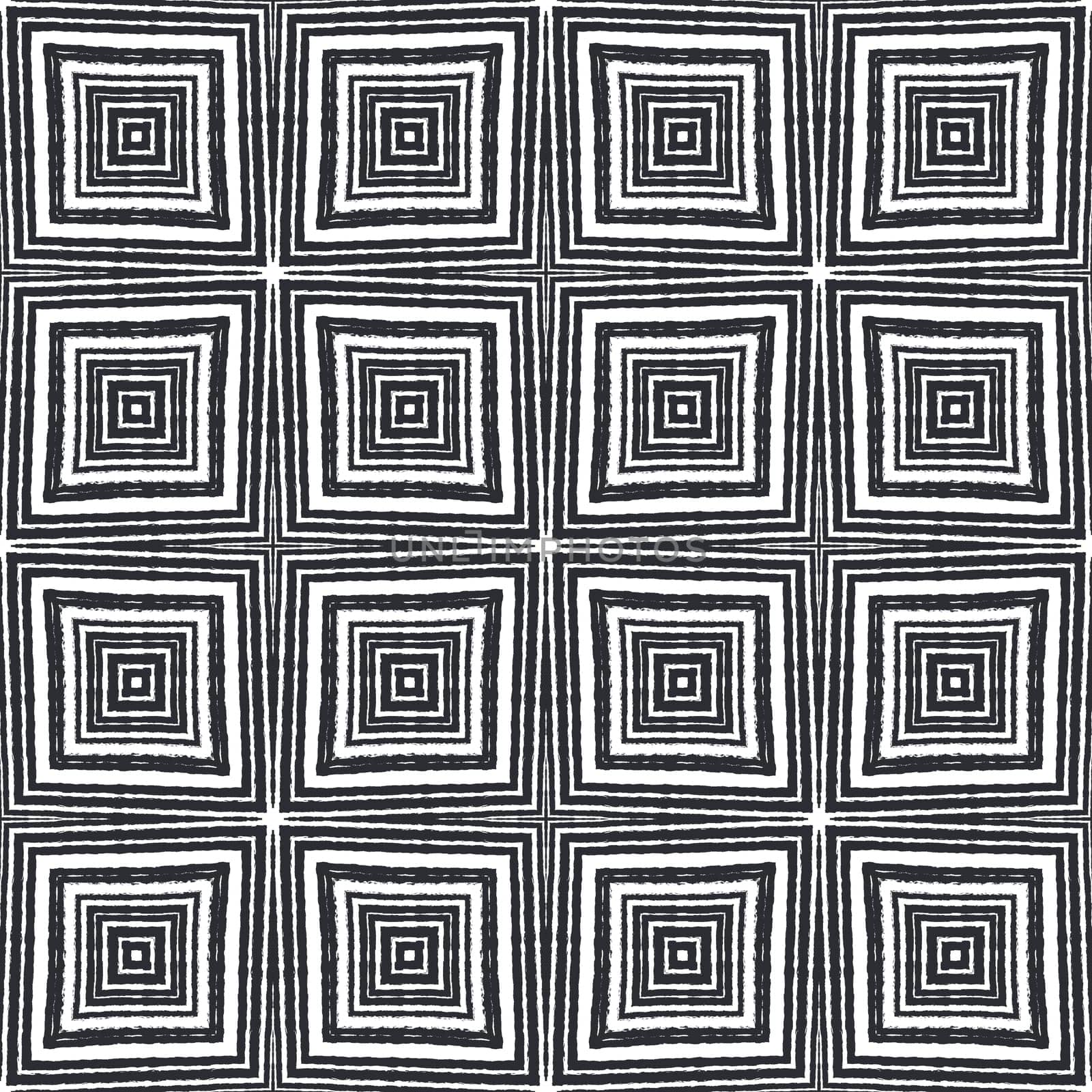 Ikat repeating swimwear design. Black symmetrical kaleidoscope background. Summer ikat sweamwear pattern. Textile ready indelible print, swimwear fabric, wallpaper, wrapping.