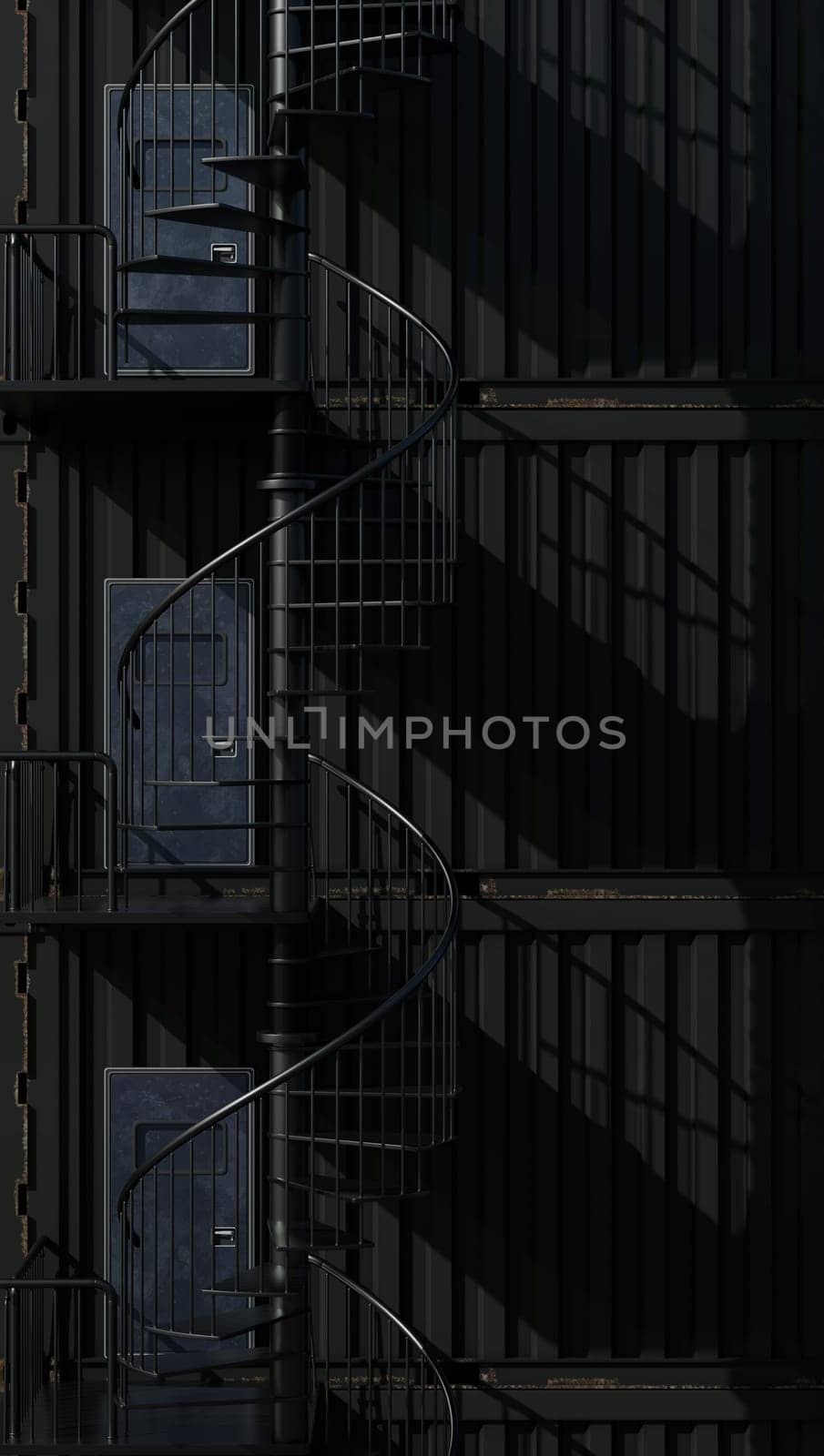 Black Warehouse Containers by urzine