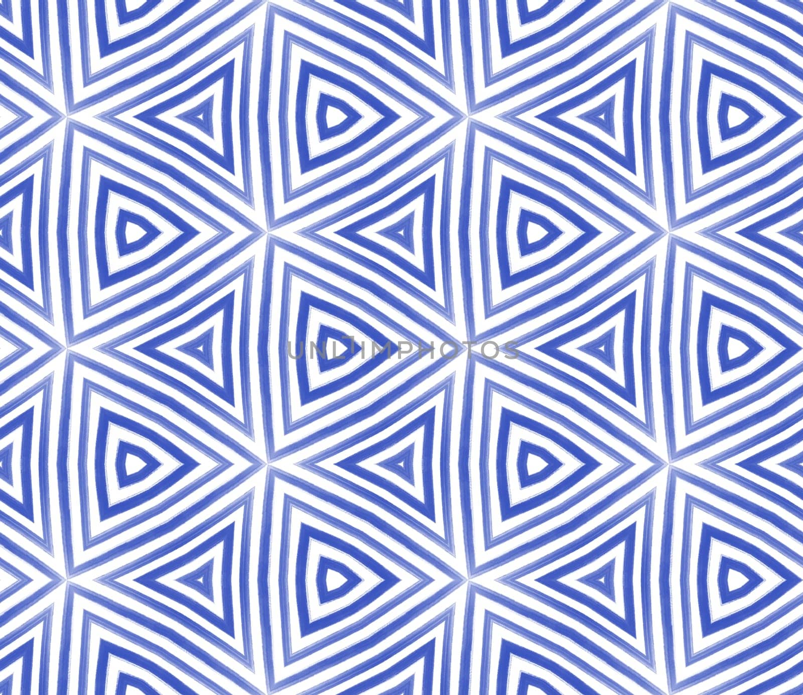 Mosaic seamless pattern. Indigo symmetrical kaleidoscope background. Retro mosaic seamless design. Textile ready exquisite print, swimwear fabric, wallpaper, wrapping.