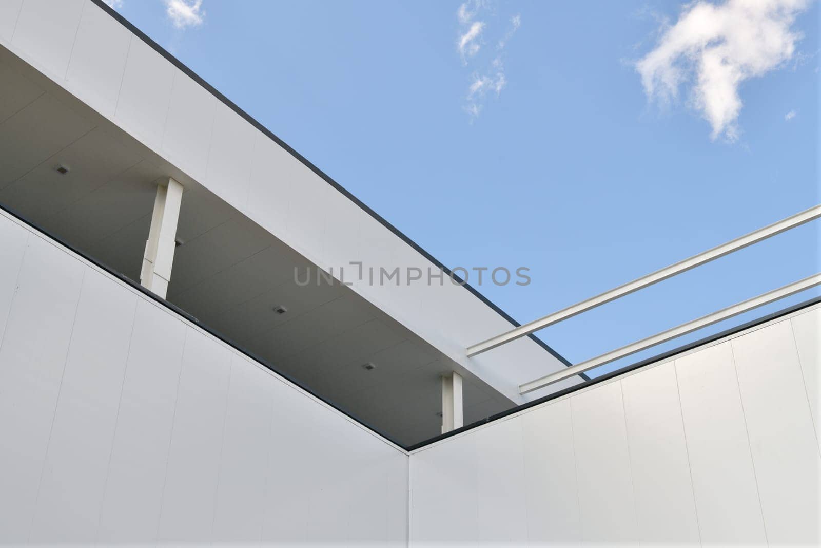 Fragment of a building with walls made of sandwich panels by olgavolodina