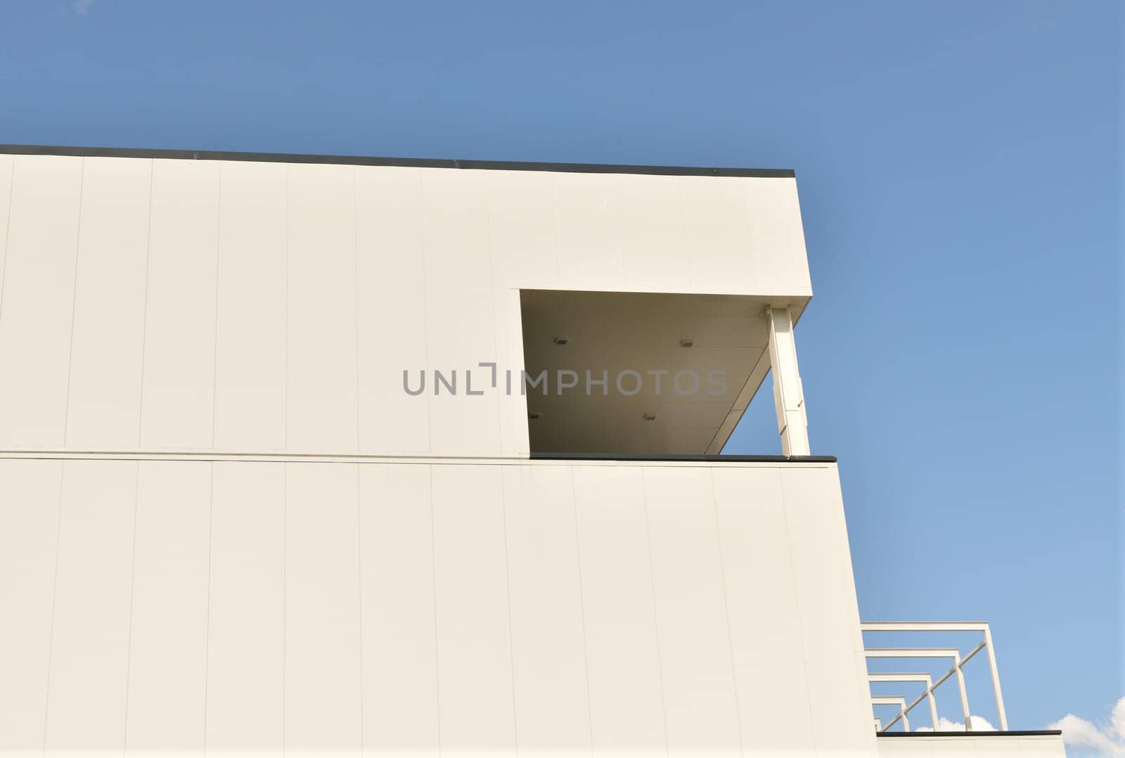 Fragment of a building with walls made of sandwich panels by olgavolodina