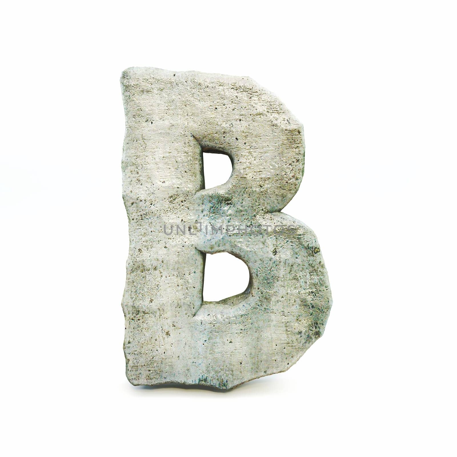 Stone font Letter B 3D by djmilic