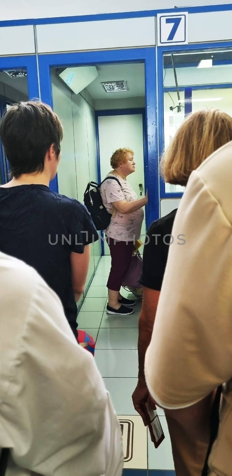 03.03.2024 -Cayo Coco, Santa Lucia, Cuba - Passengers at passport control at the Jardines Del Rey International airport