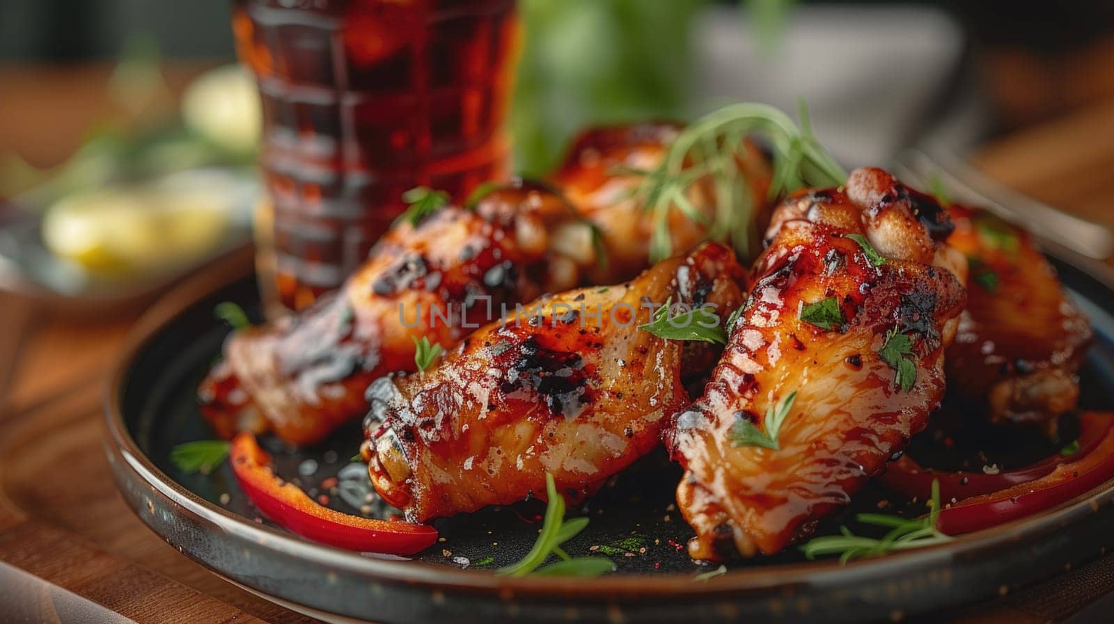 A plate of freshly grilled chicken served with a side of vegetables, creating a delicious and nutritious meal.