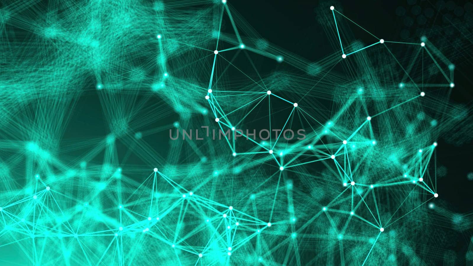 Abstract connection dots. Computer generated 3d render