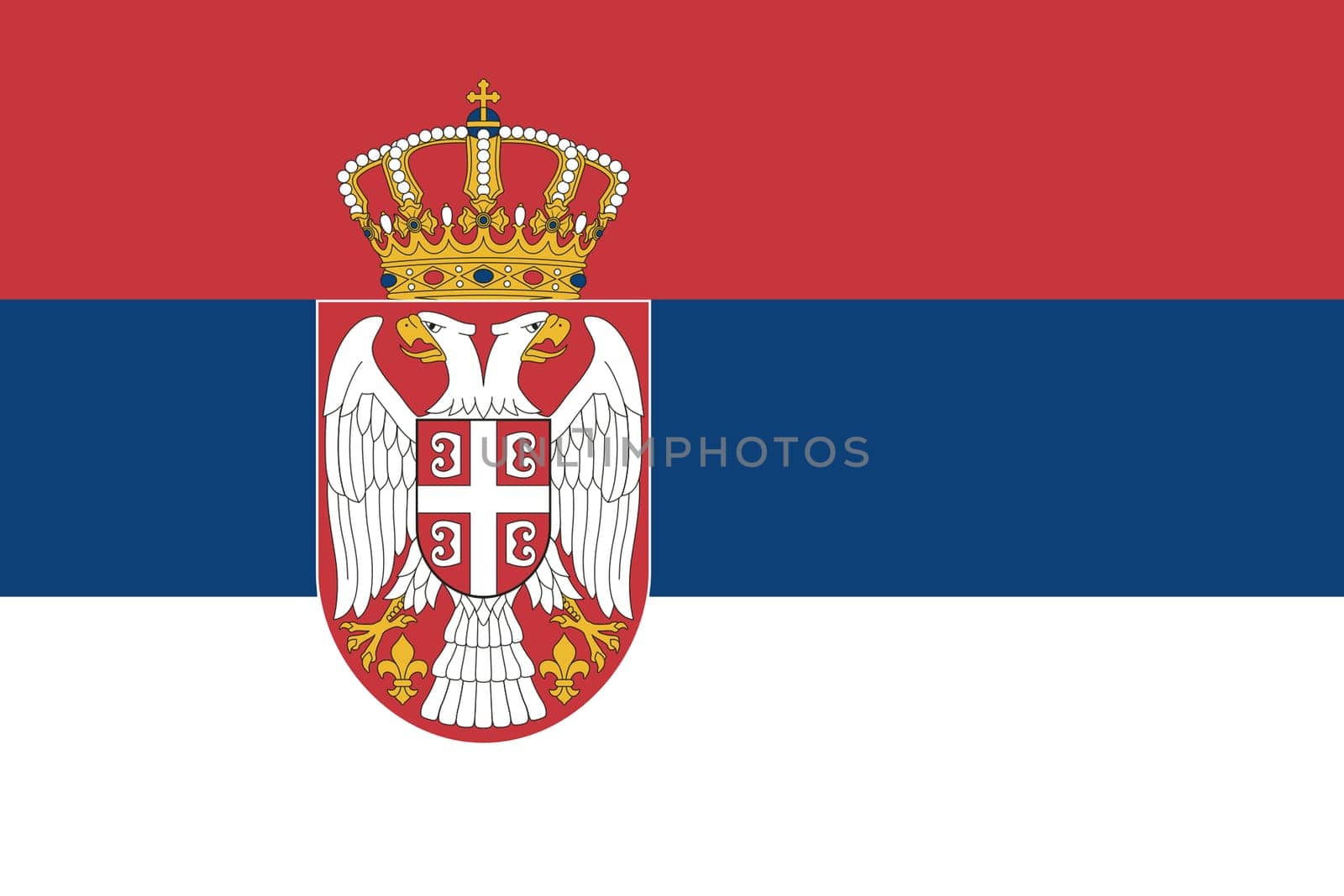 A Serbia flag background illustration red blue white