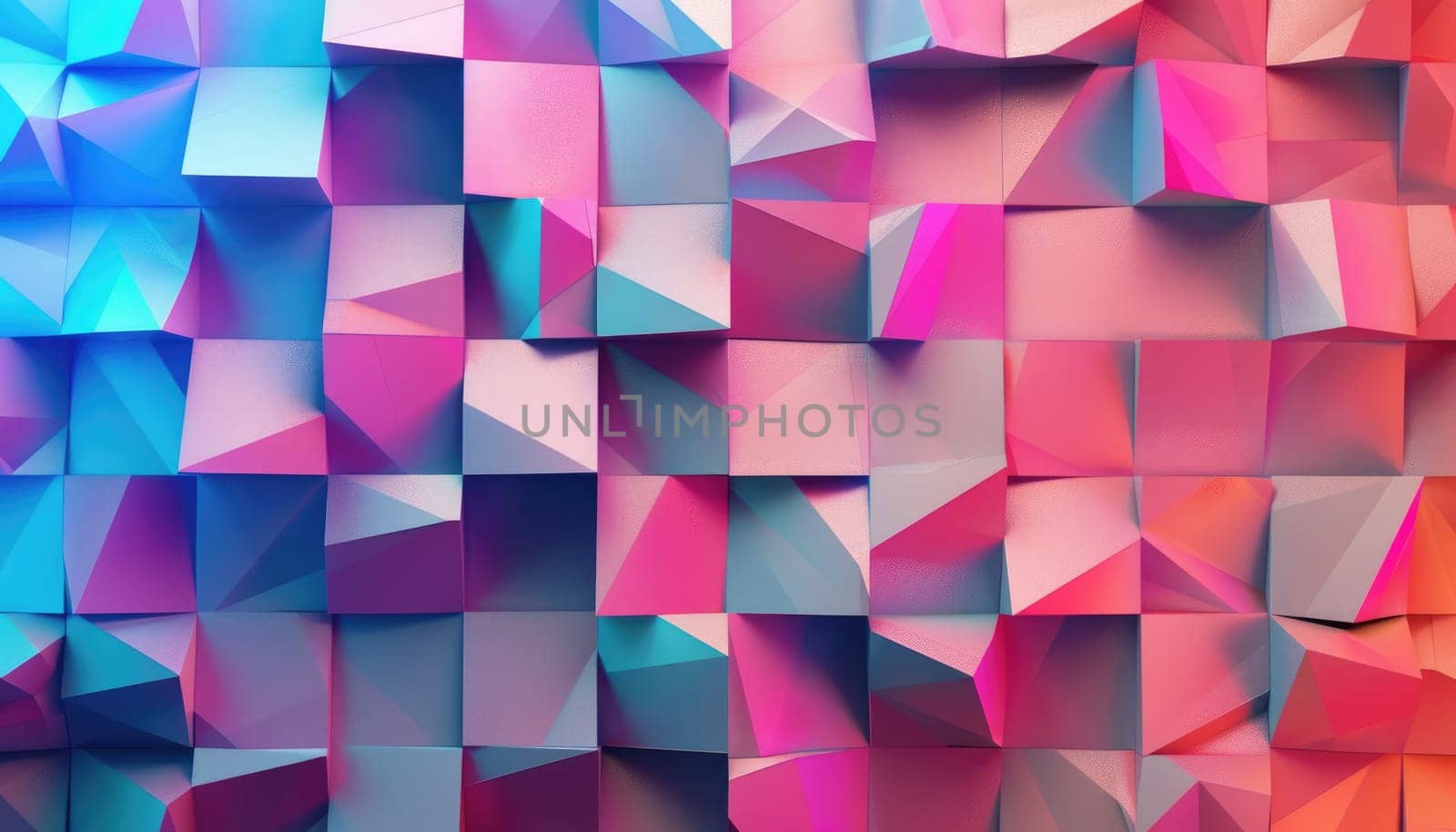 A colorful background with pink, blue, and purple blocks by AI generated image.