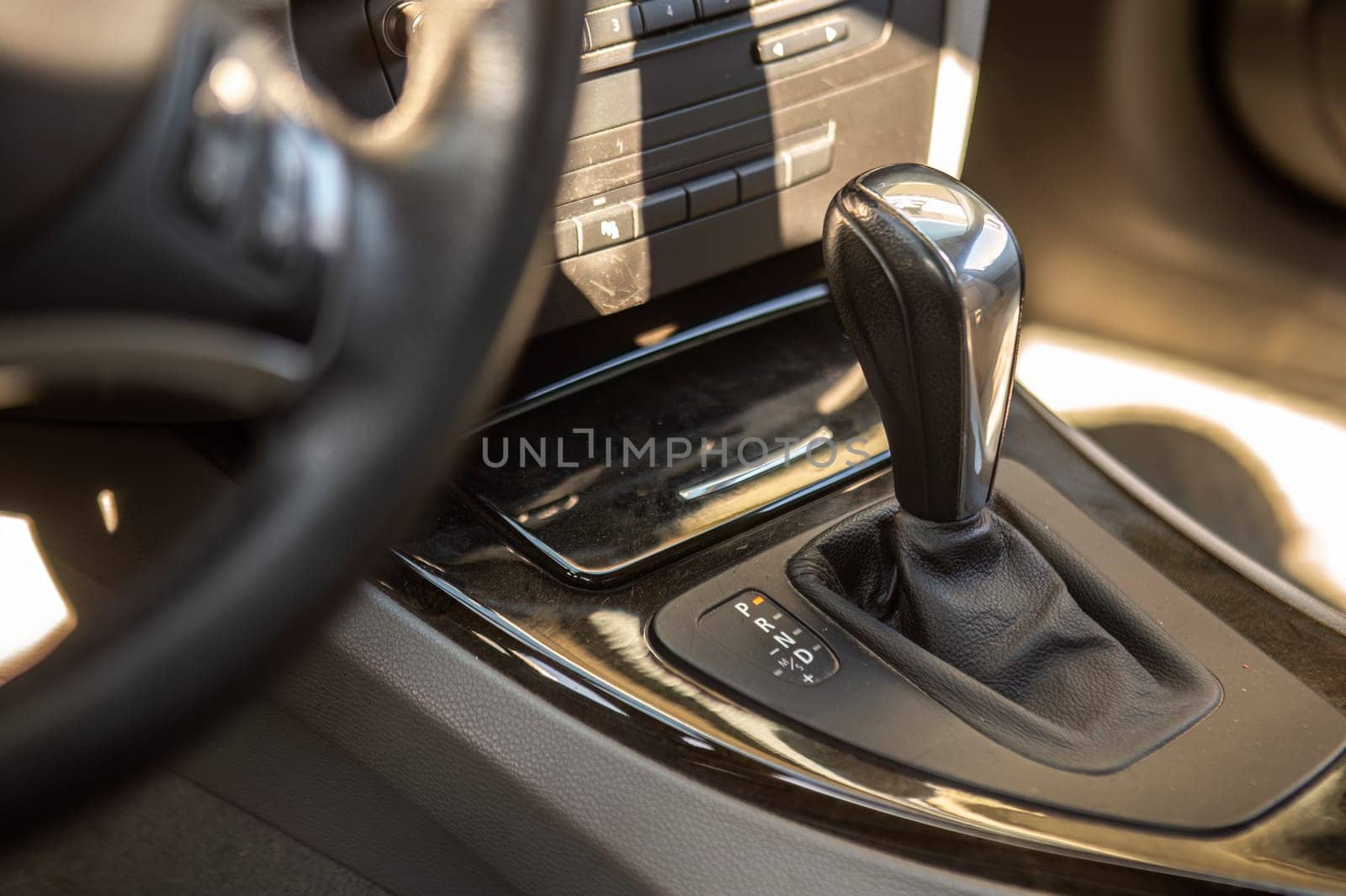 Modern Car Gearshift Lever Detail by pippocarlot