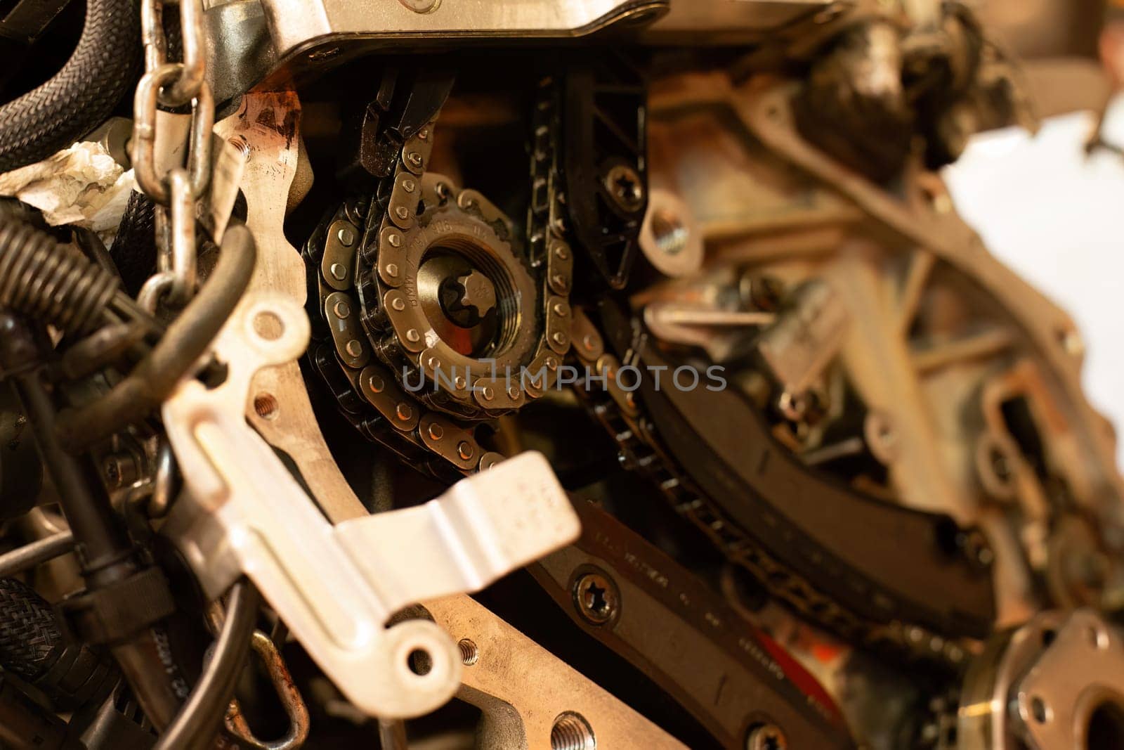 Car Engine Timing Chain Symbol by pippocarlot