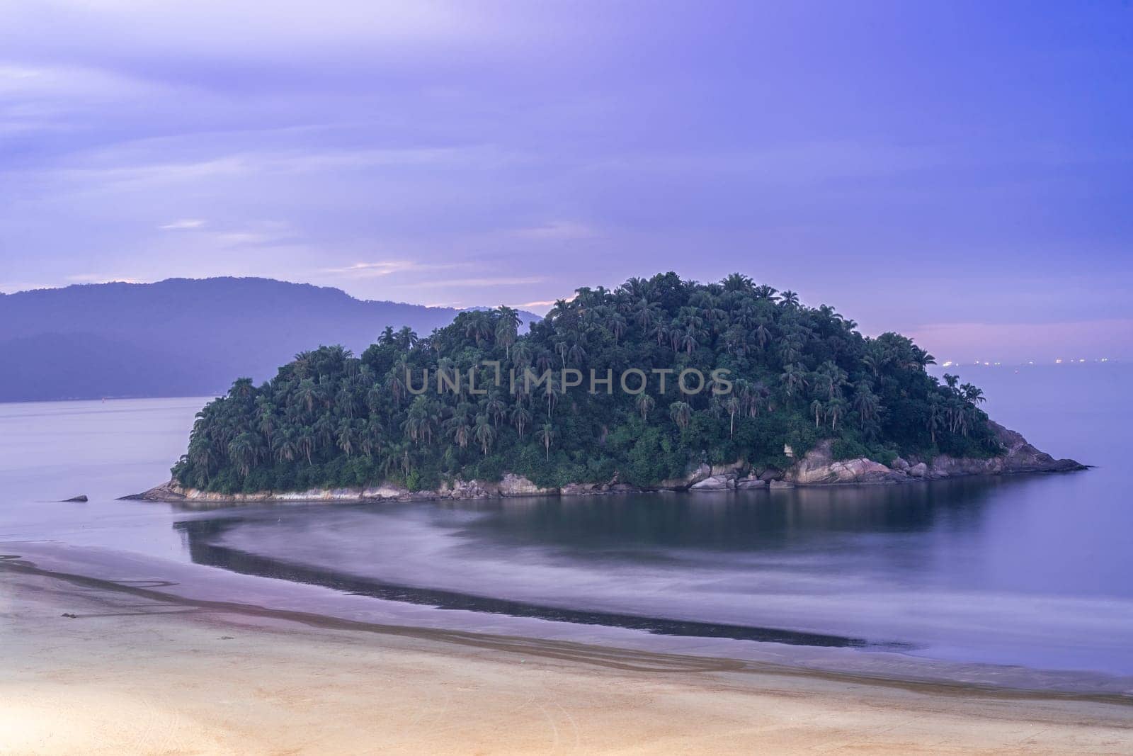 Morning at the beach of Santos, São Paulo, Brazil.