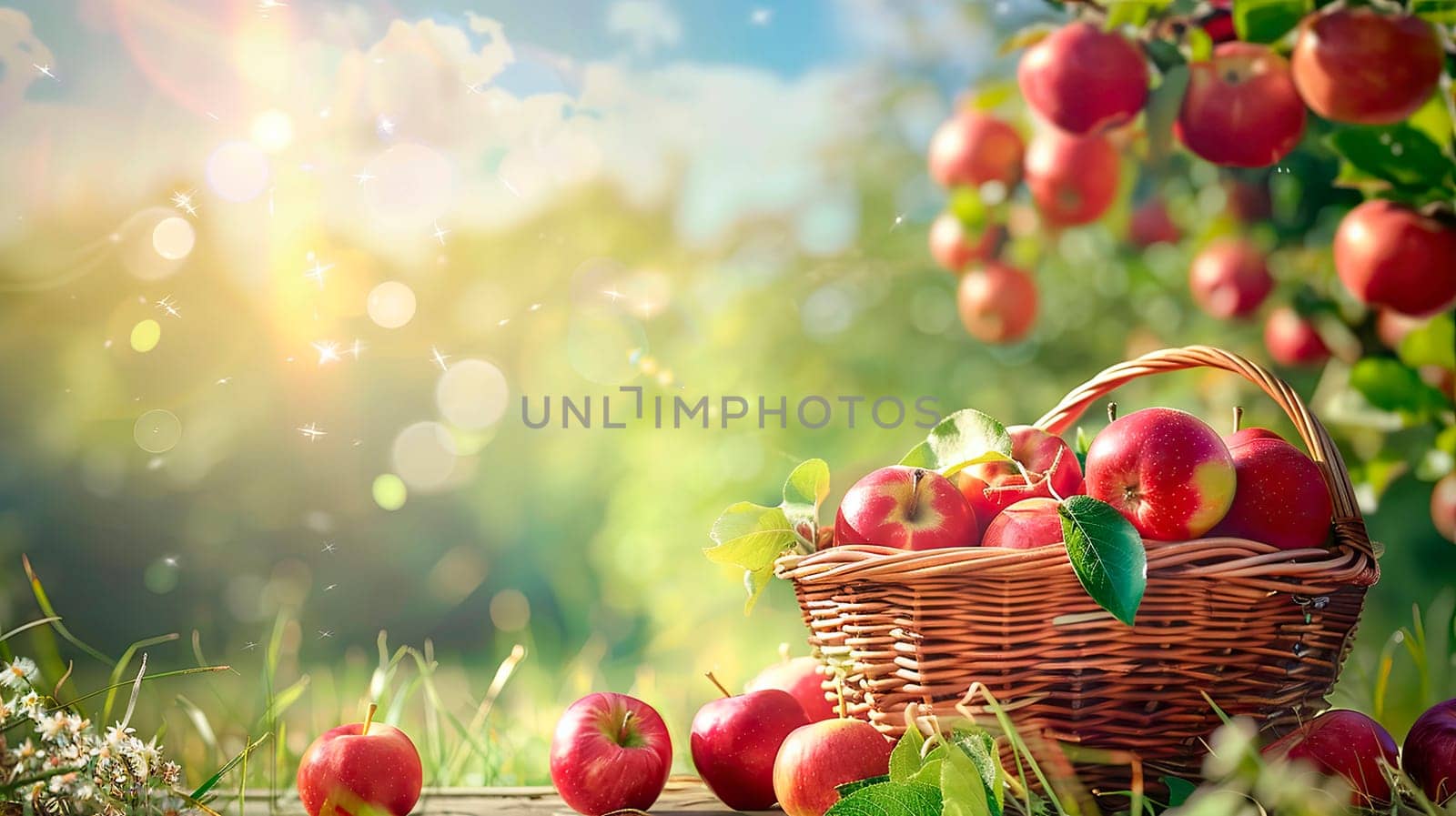 Apple harvest in the garden. selective focus. food.