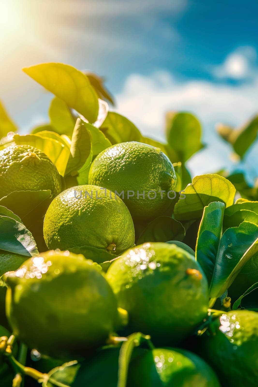 Lime harvest in the garden. selective focus. food.