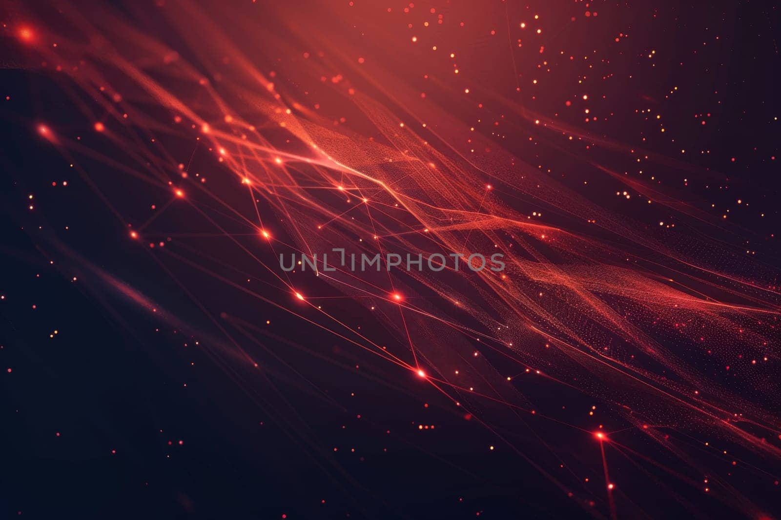A red and black background with a red line that is dotted with red dots by itchaznong