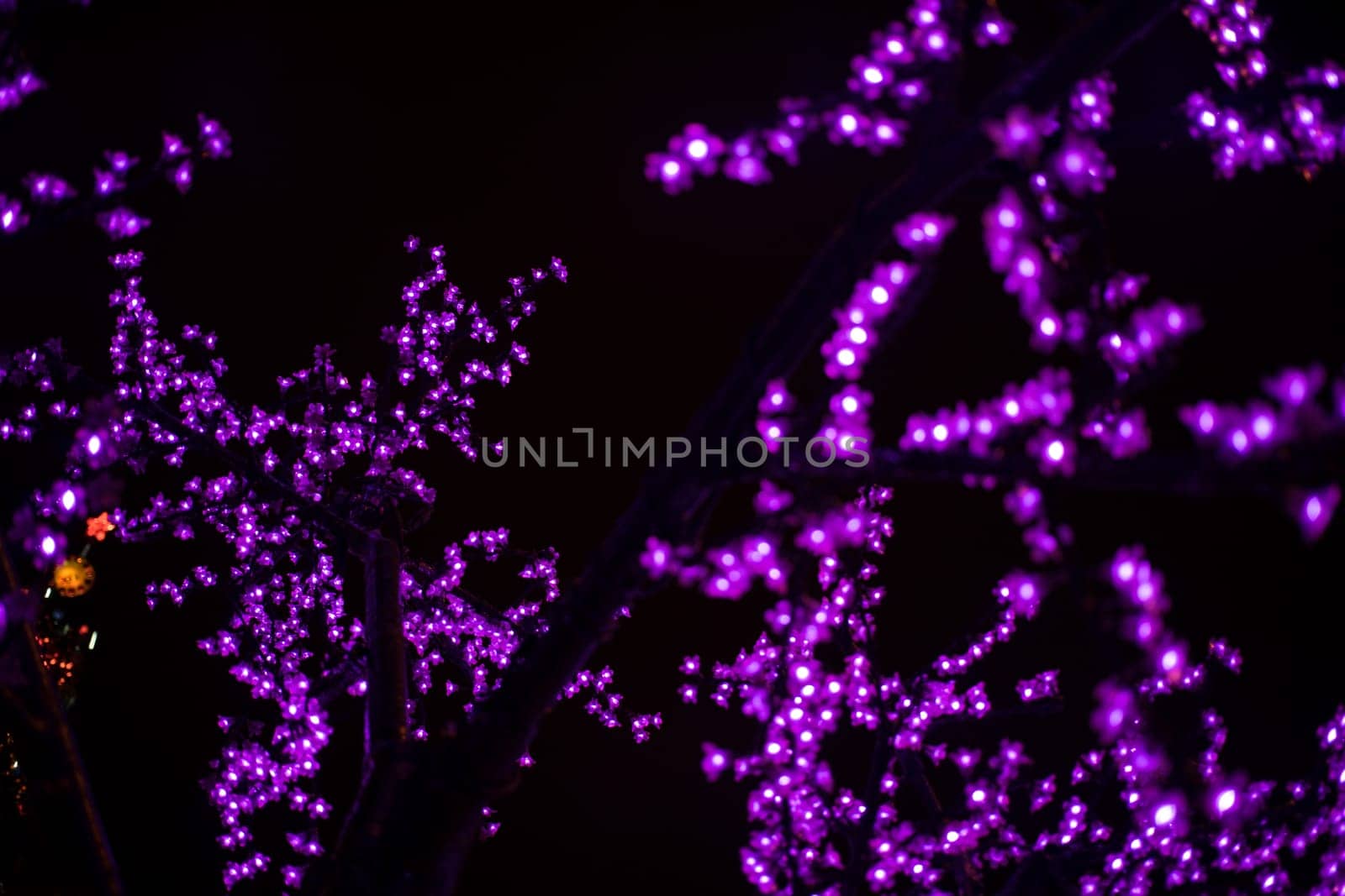 Blurred bokeh light , Christmas and New Year holidays background - image