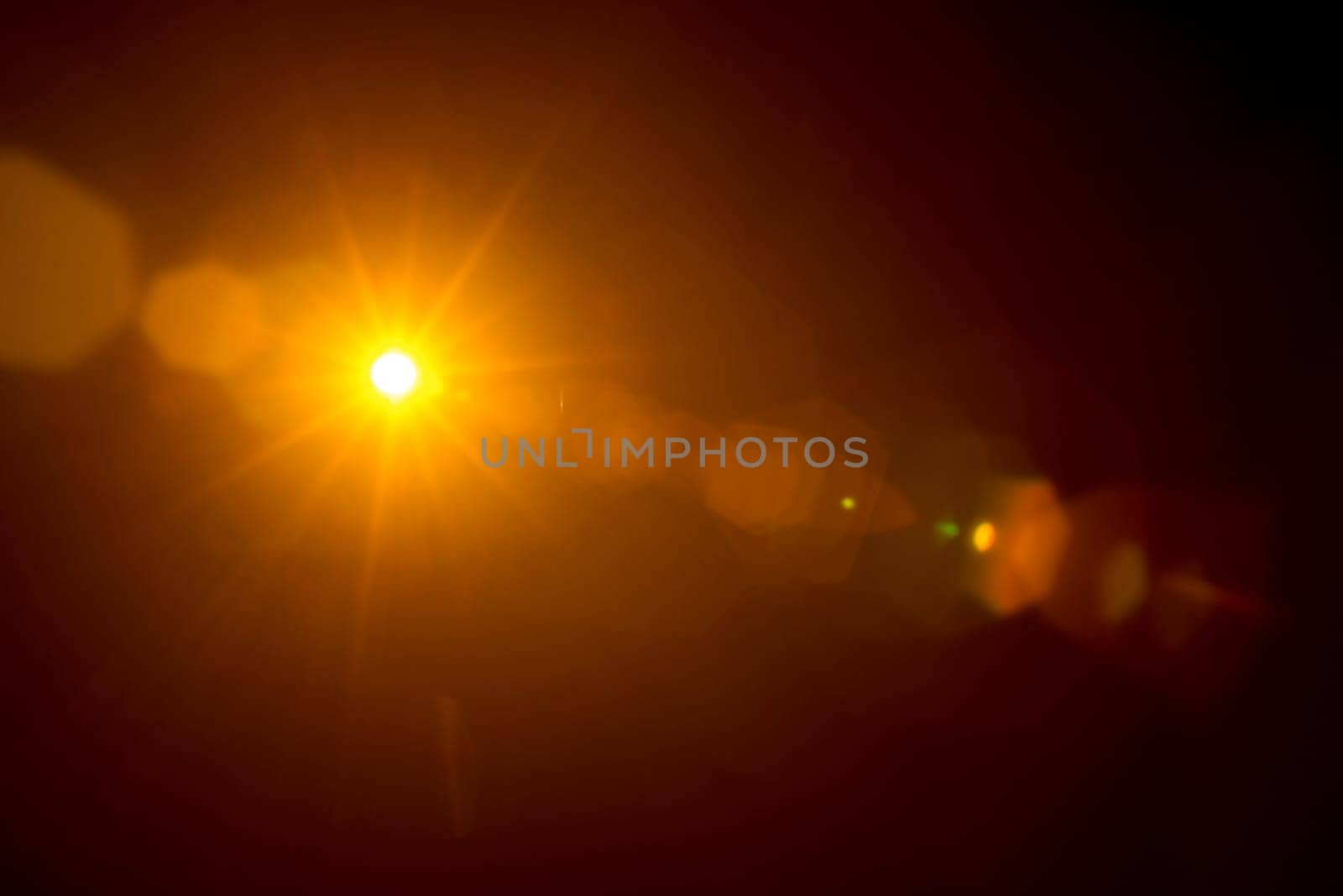 Abstract Natural Sun flare on the black by zartarn