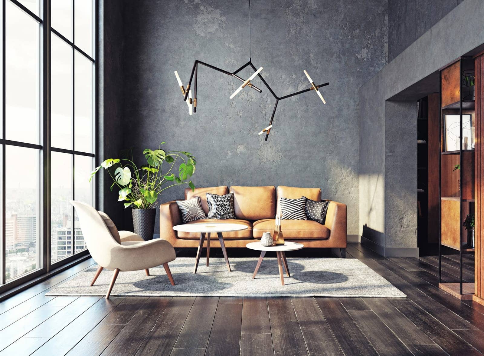 Modern living room design. by vicnt