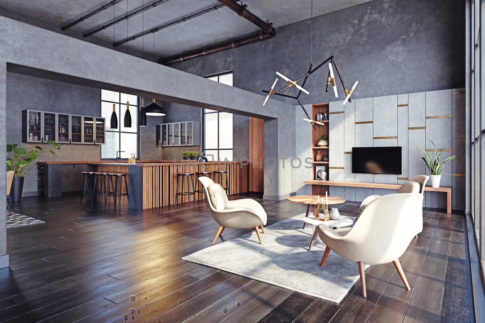 modern living interior by vicnt