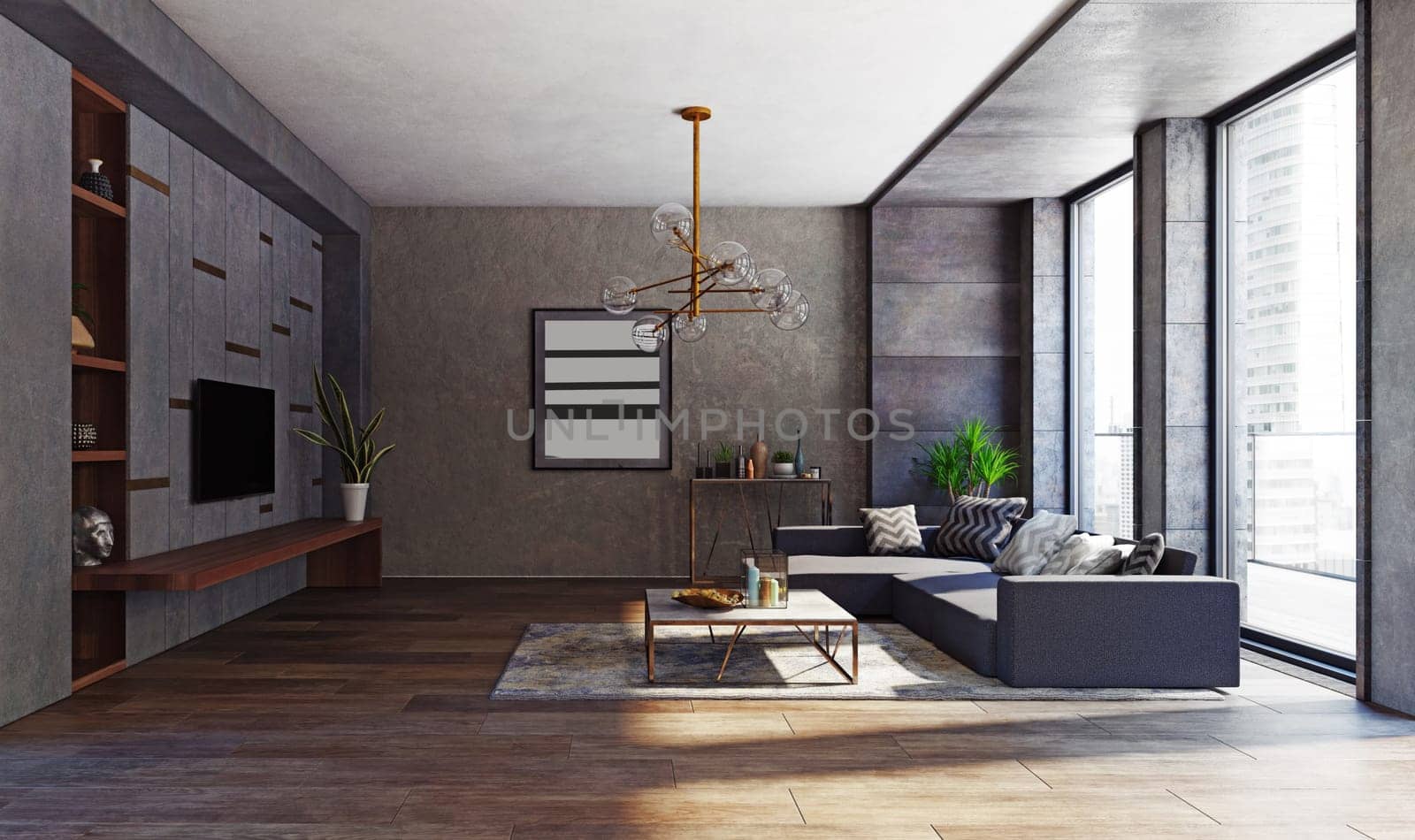 modern apartment interior. by vicnt