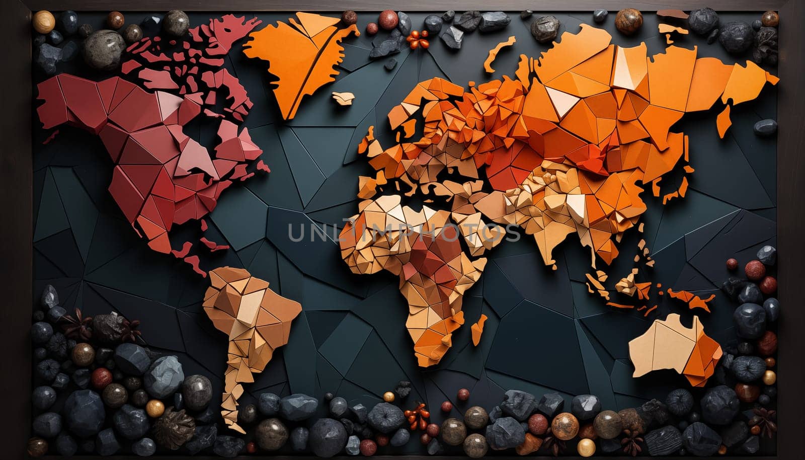 World map - abstract background. High quality photo