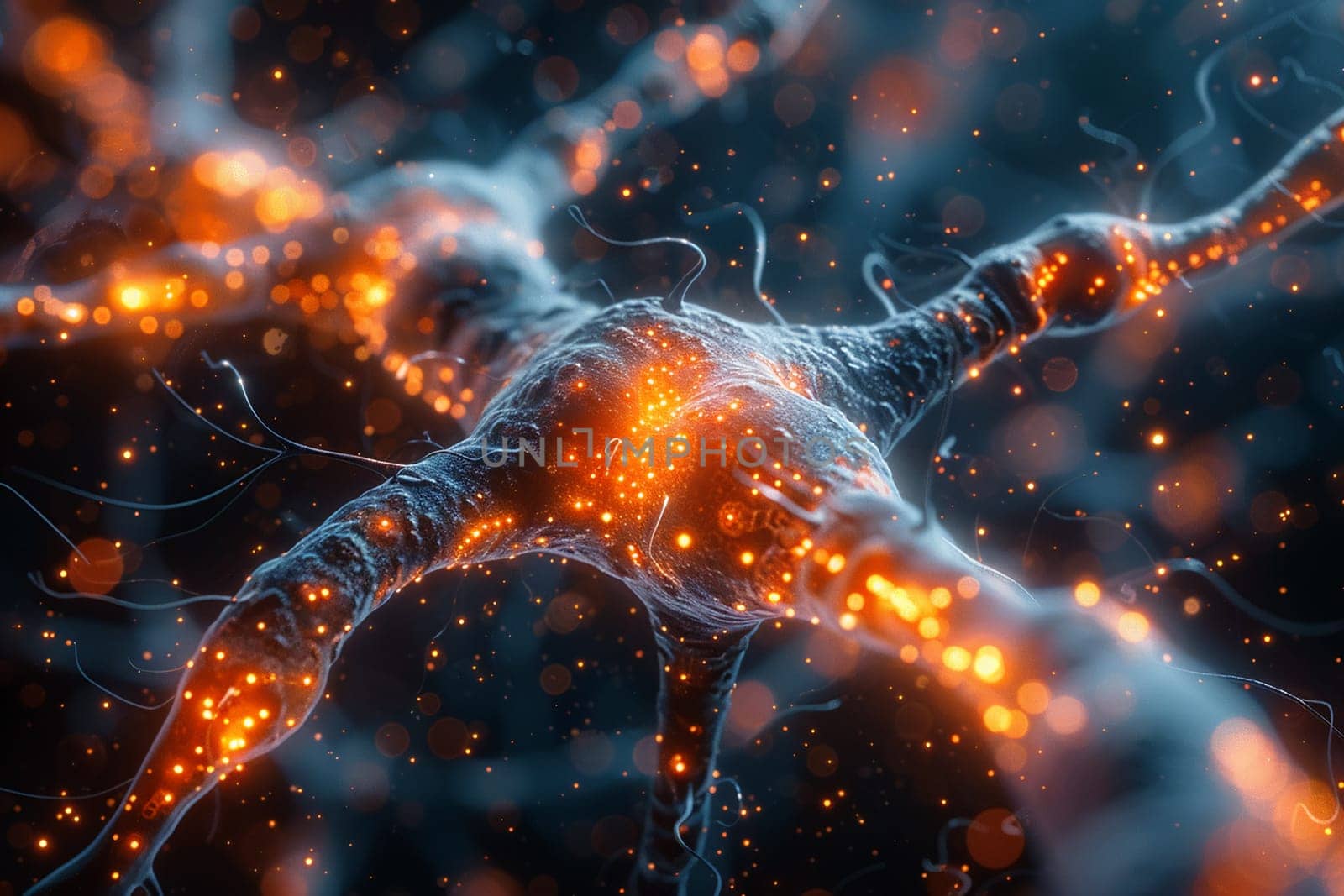 This image depicts neural connections forming, symbolizing global connectivity and advanced technology.