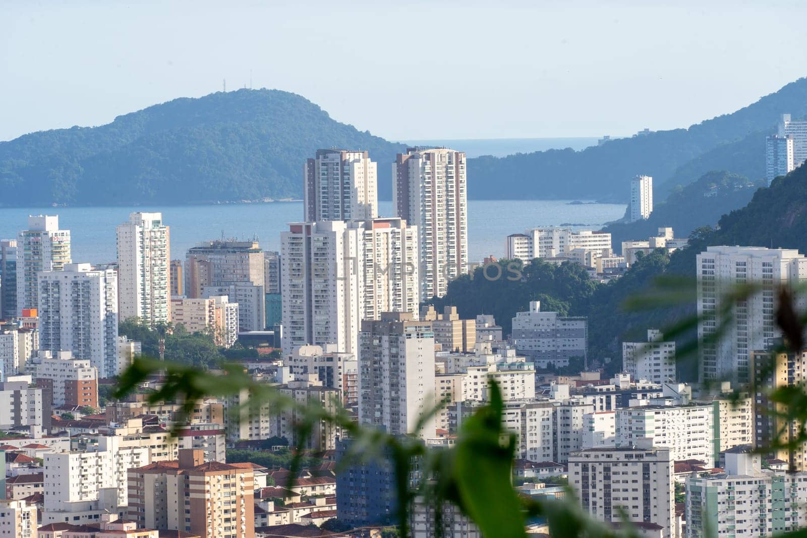 Skyline of Santos, SP, Brazil. April 3 2024.