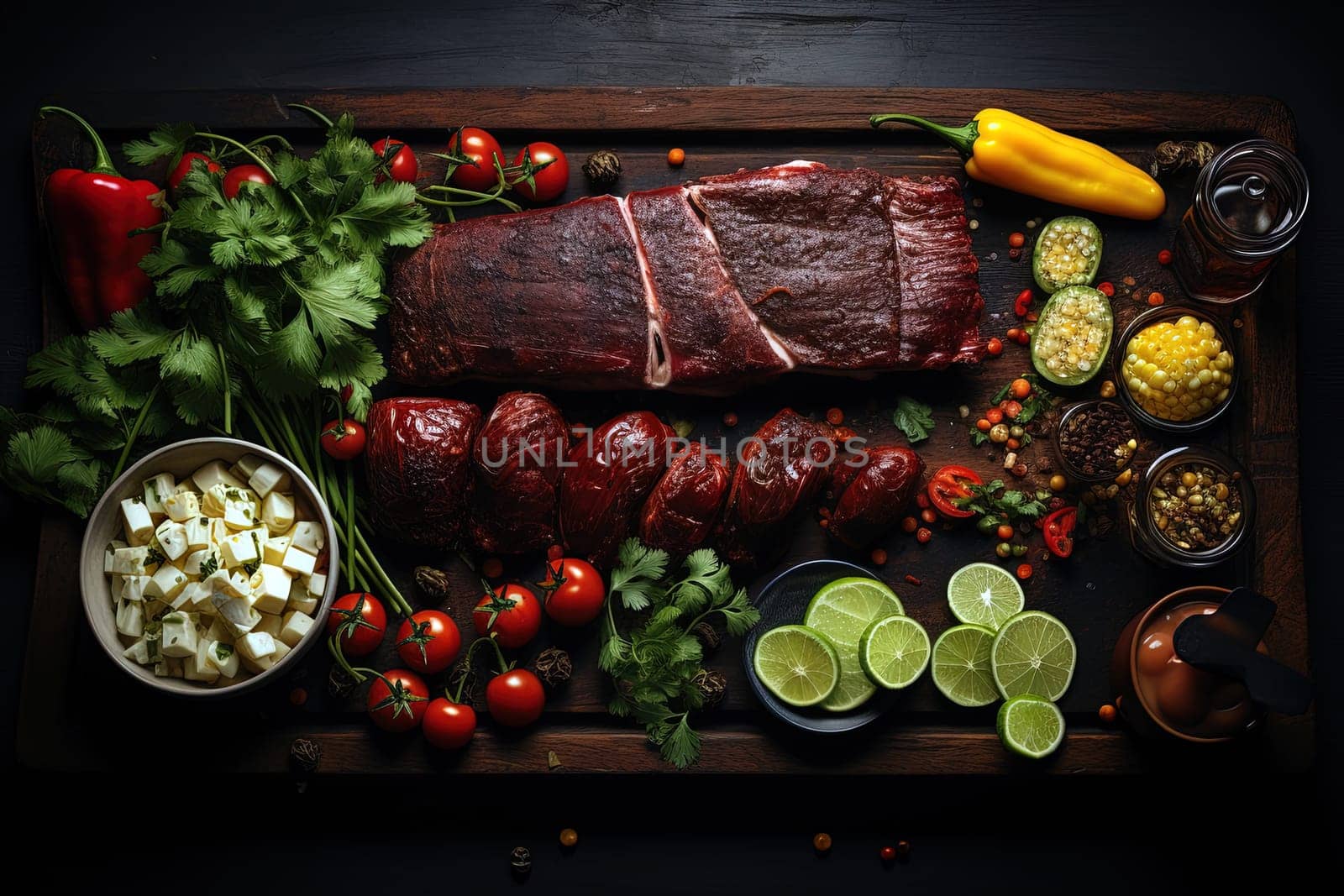 Churrasco meat dish of Latin American cuisine by Dustick
