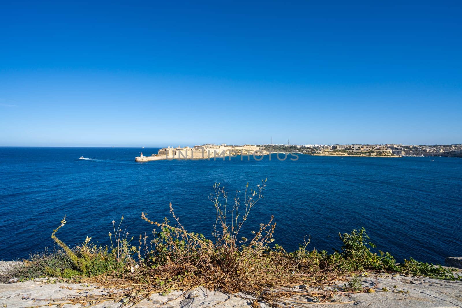 Valletta, Malta, April 03, 2024. panoramic view of the city port entrance