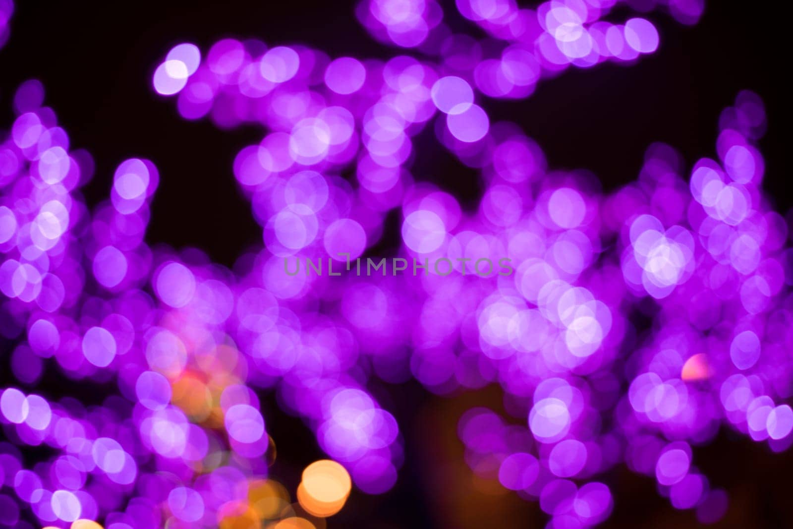 Blurred bokeh light , Christmas and New Year holidays background by zartarn