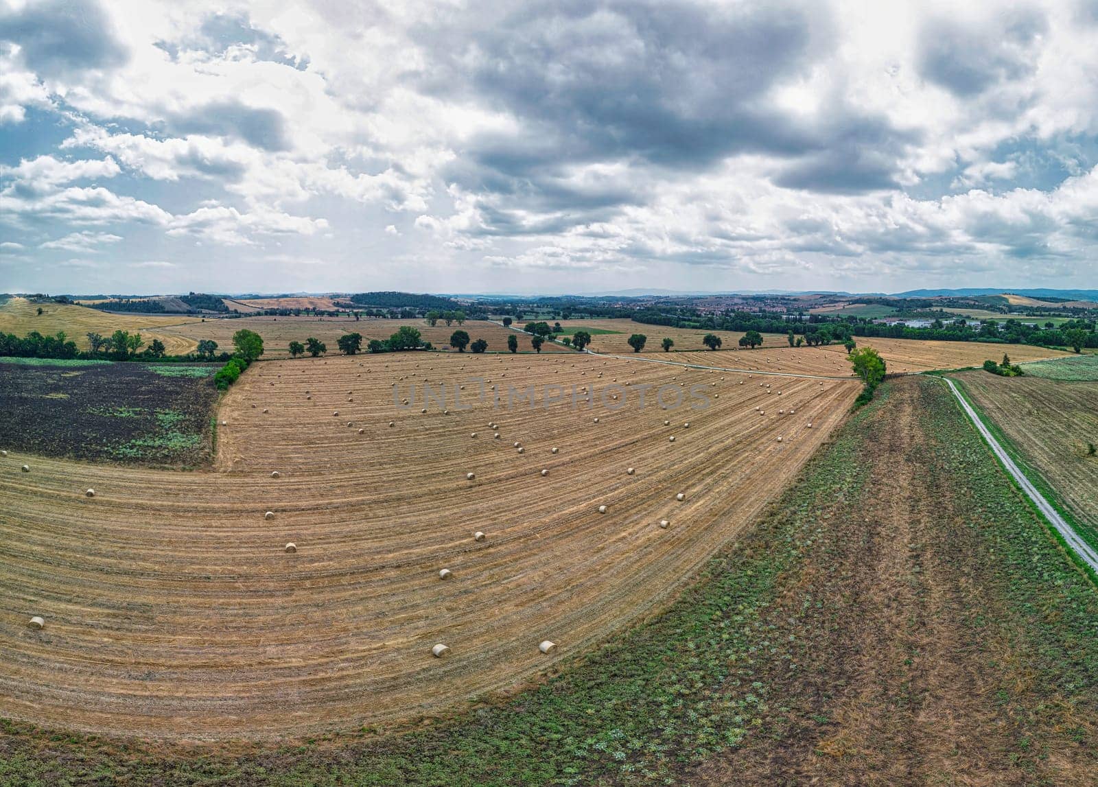 Panorama of Tuscany, hills and fields. Italy, Europe by mot1963