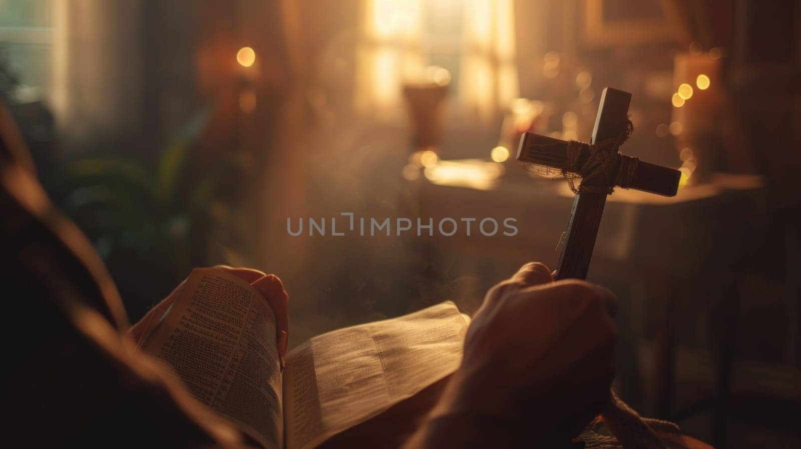Person Holding Cross in Hands by but_photo