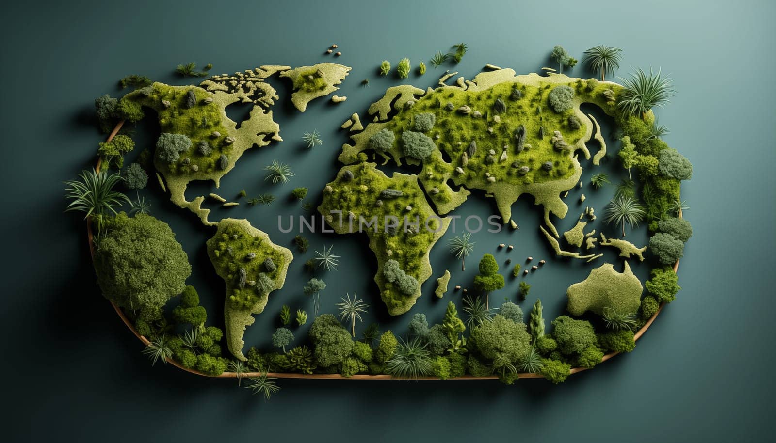 World map - abstract background by Nadtochiy