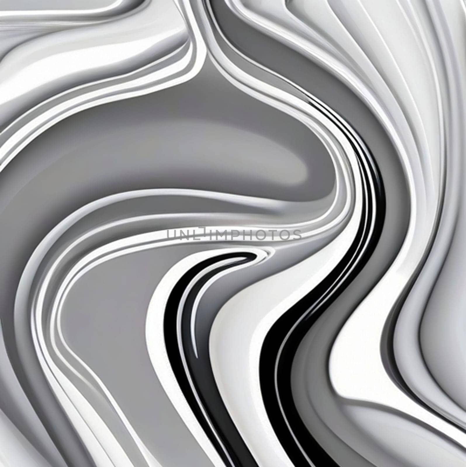 White and black artistic abstract swirl background by antoksena