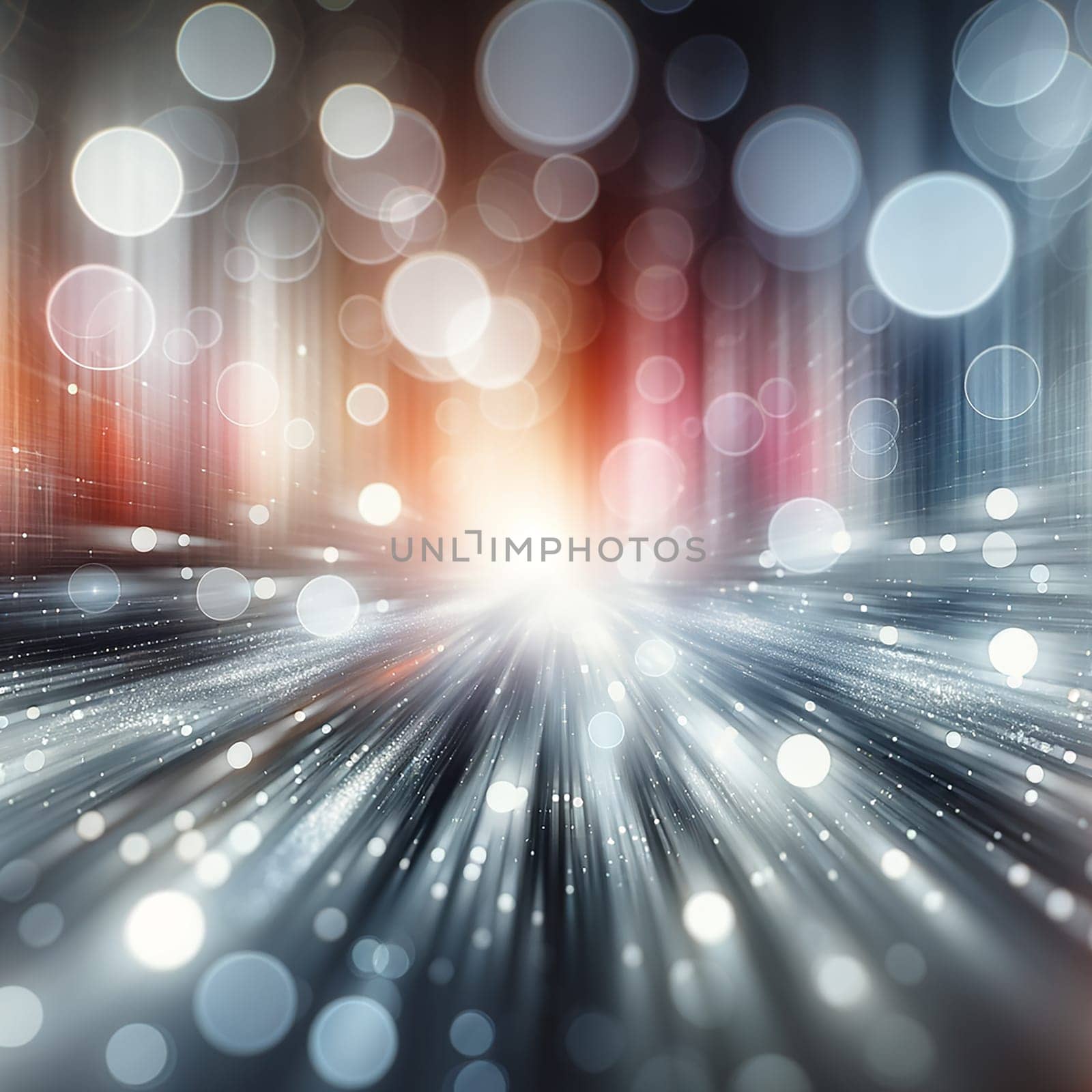 Ethereal Elegance: Motion Blur Bokeh Lights in Soft Tones by Petrichor