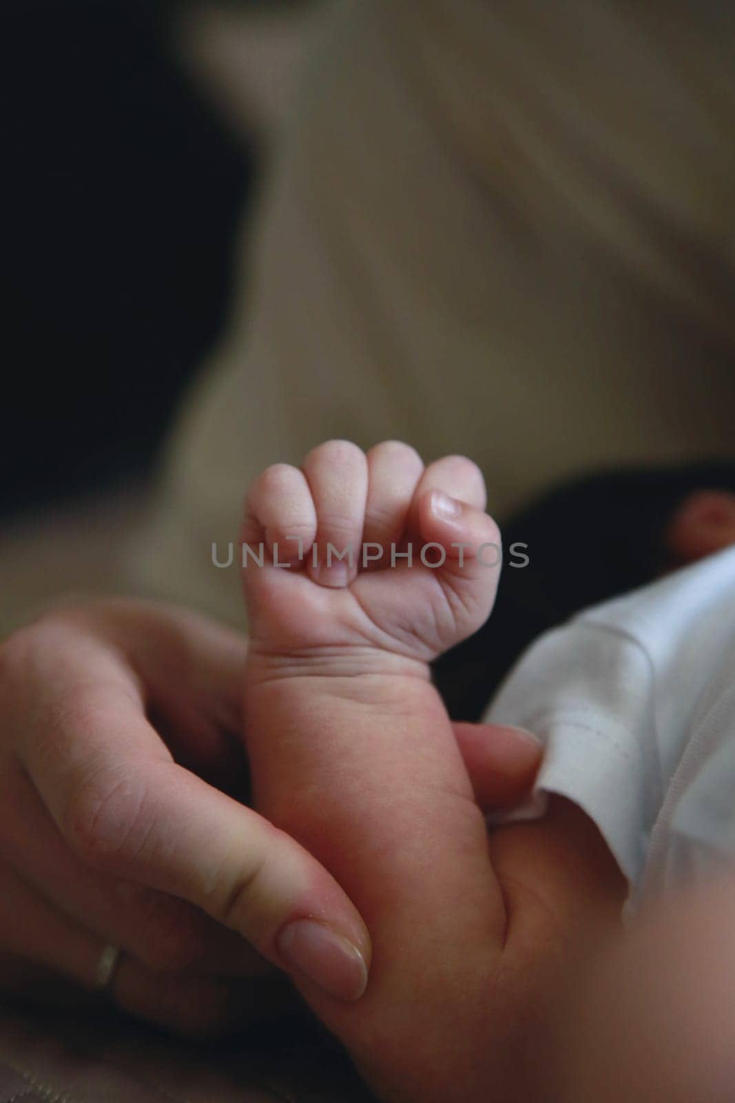 Baby hand. Sleeping baby's hand by Mastak80