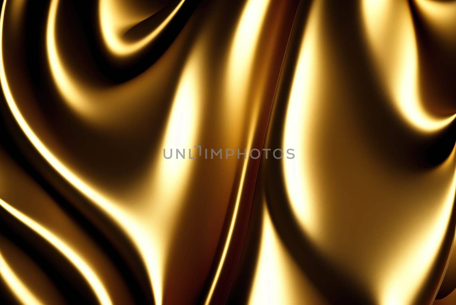 A golden background with a wavy texture. by creart