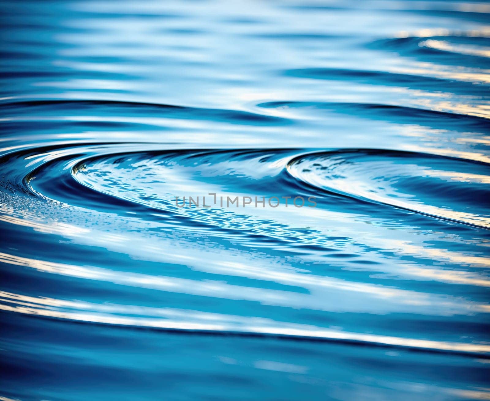 A photograph of a body of water with ripples in it. by creart