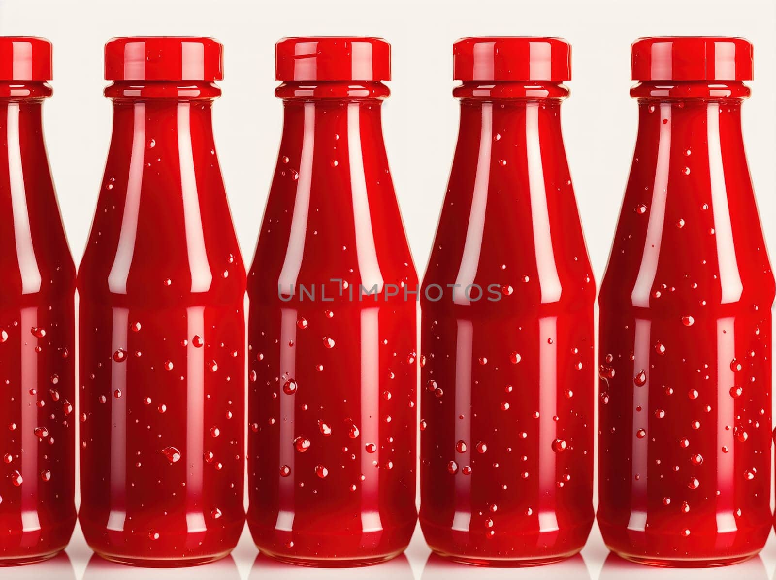 Red Bottles on a White Background by creart