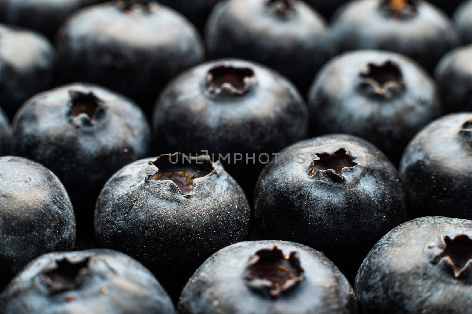 Blueberries, close-up, filling the entire frame by yanik88