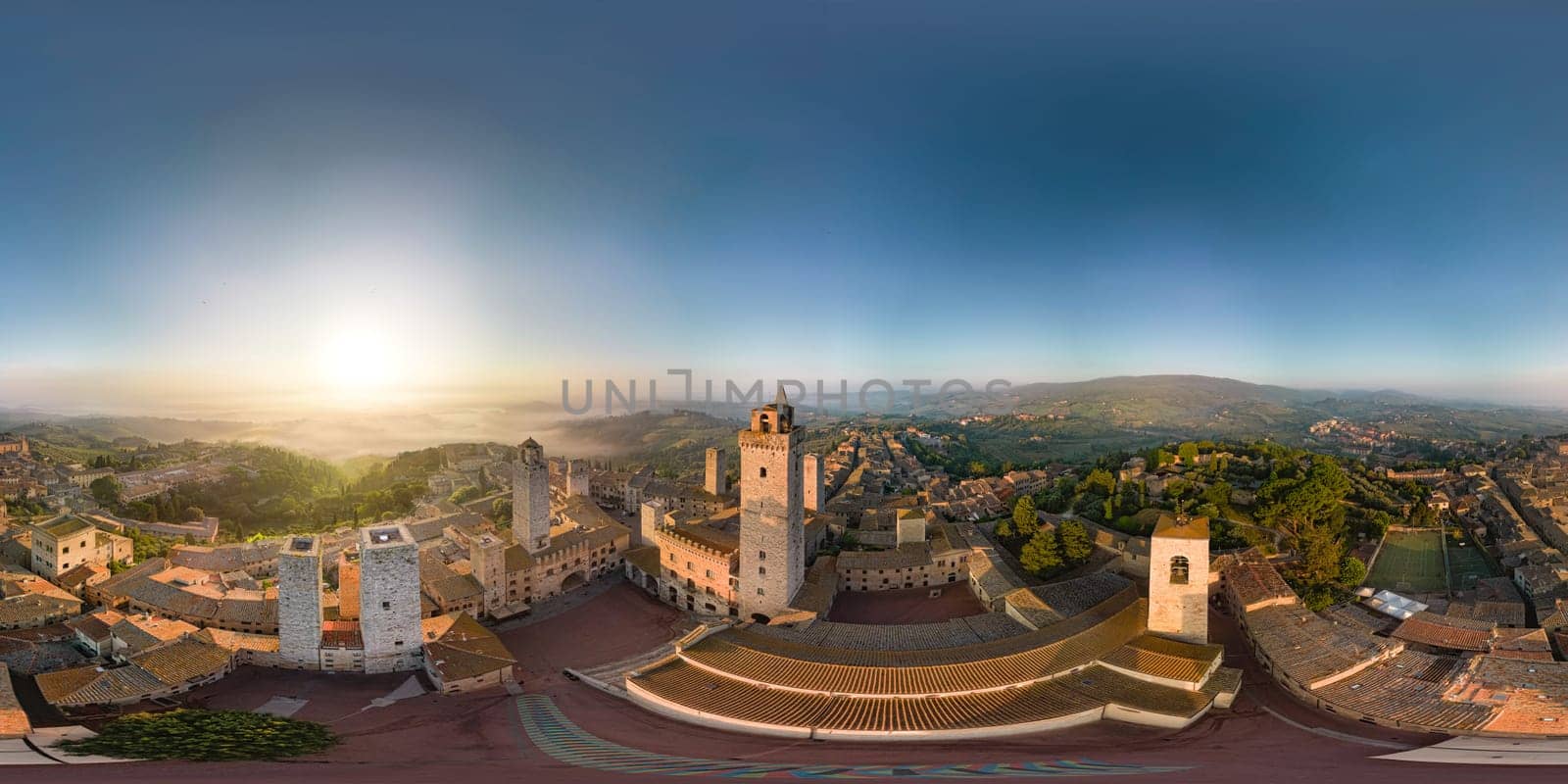 Aerial view an San Gimignano. Tuscany, Italy by mot1963