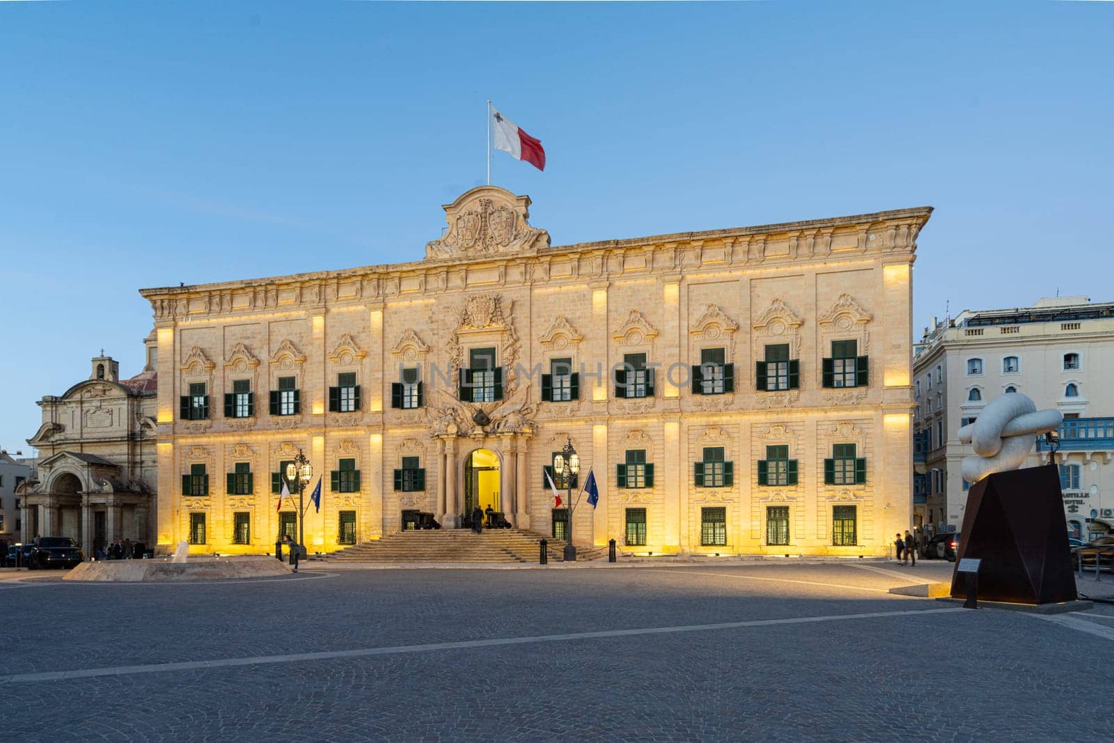 hotel building of Castile in Valletta, Malta by sergiodv