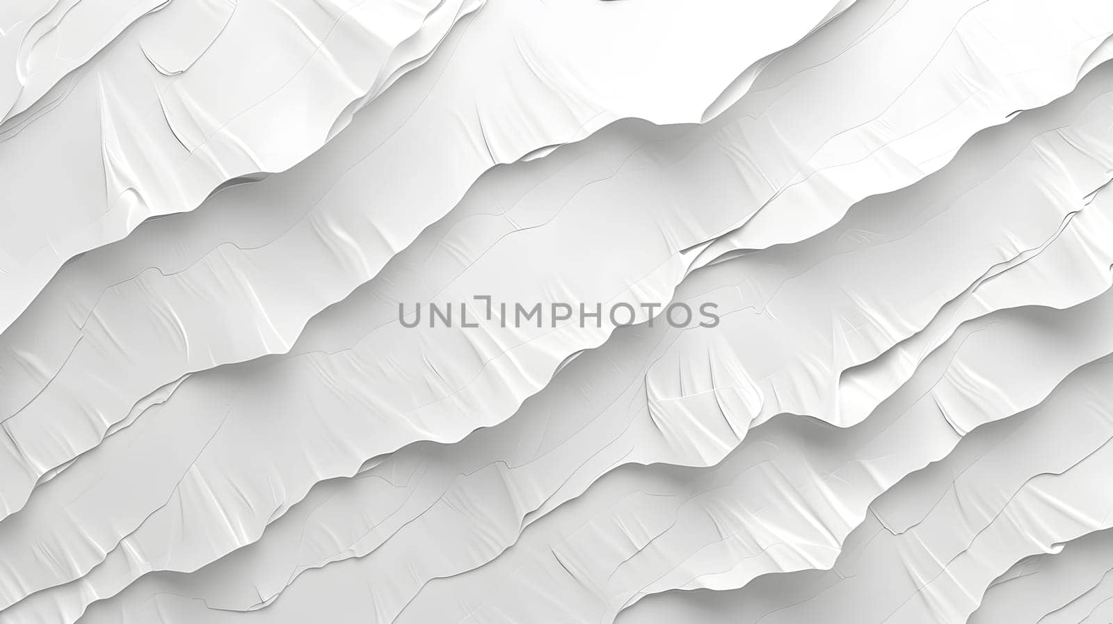Detailed closeup of a white paint brush stroke on a white surface by Nadtochiy