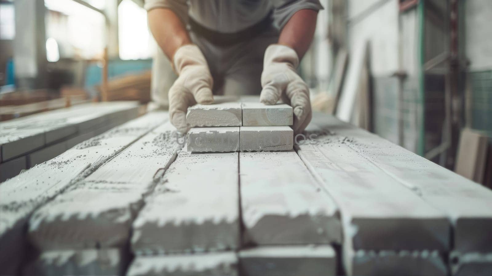 Production of building materials at the factory by natali_brill