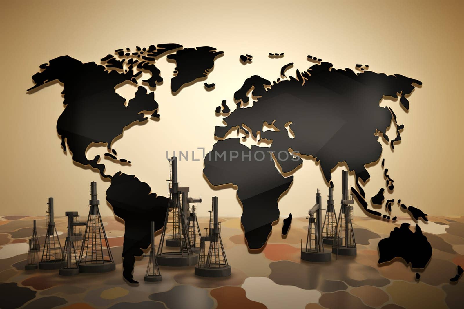 Map All The World With Oil Production Rigs by GekaSkr