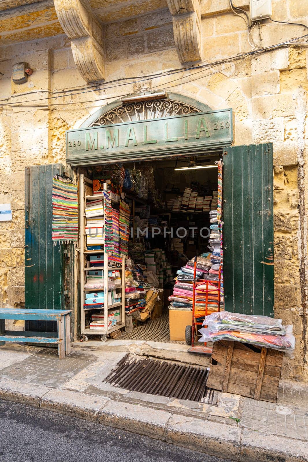  typical fabric and clothing shop in Valletta, Malta by sergiodv