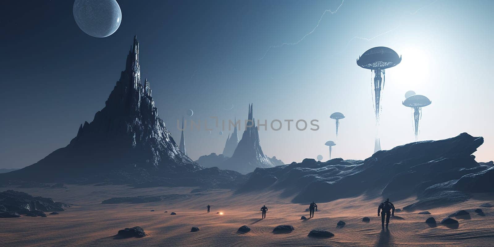 Extraterrestrial Civilization And Flying Ships Exist On A Distant Planet