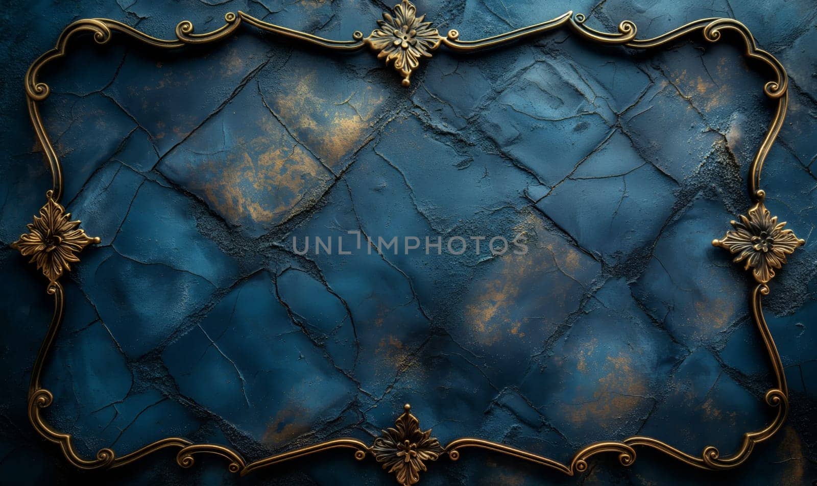 Creative blue texture background full frame. by Fischeron