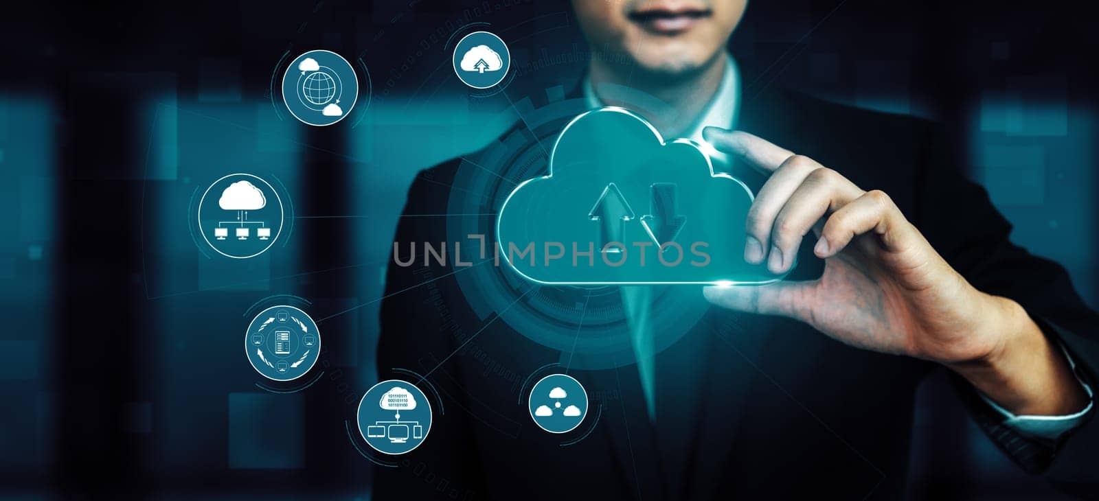 Cloud computing technology and online data storage for business network uds by biancoblue